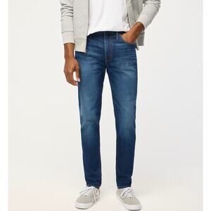J.Crew Flex Jeans 32x32 Blue Denim Medium Stretch Straight Fit Zip Fly 5-Pocket